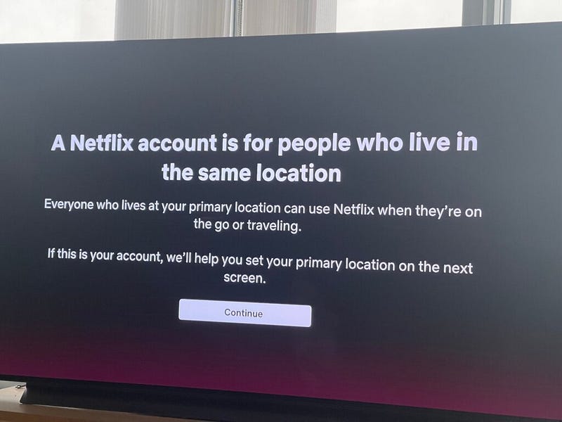 New Netflix Account Usage Guidelines