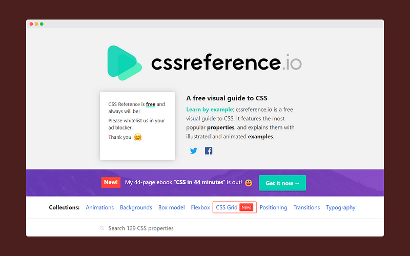 CSS Reference Cheat Sheet