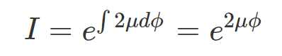 Integrating Factor Method Representation