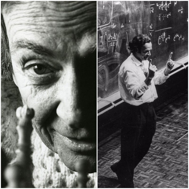 Richard Feynman, a brilliant physicist known for his teaching.