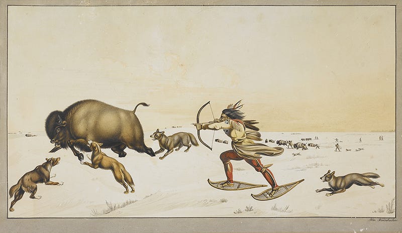 Historical depiction of hunting methods