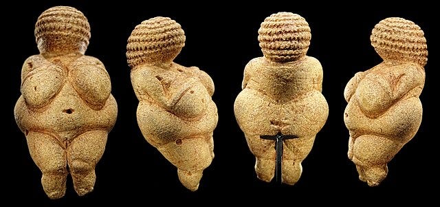 The Venus of Willendorf figurine highlighting ancient beauty ideals