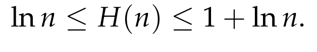 Error term illustration for harmonic numbers