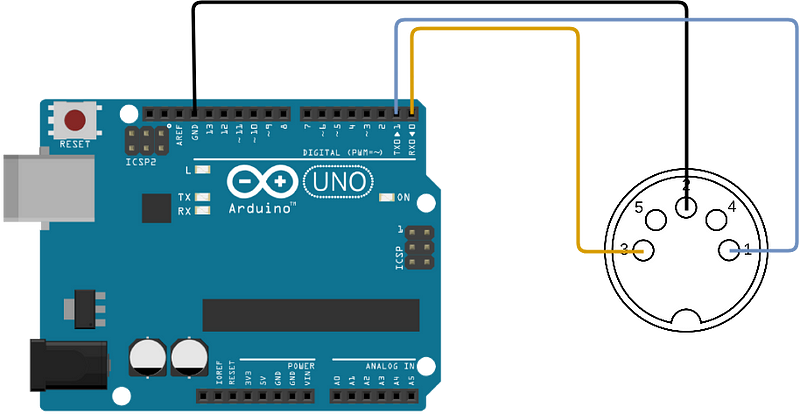 Arduino and Minitel connection setup