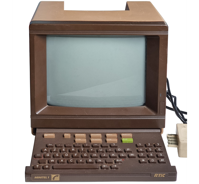 Minitel 1 terminal showcasing its design