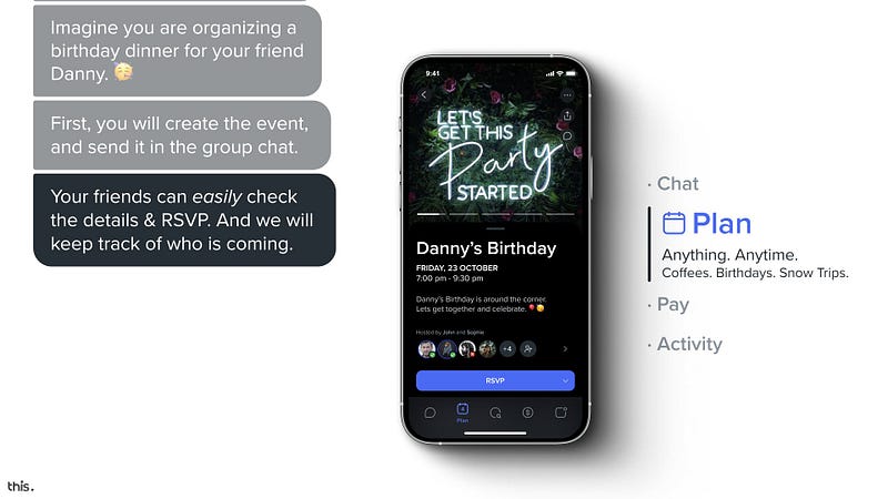 Thisapp Event Planning Tab