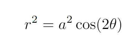 Mathematical representation of the lemniscate equation