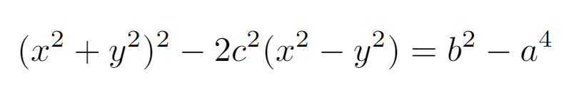 General representation of Cassini ovals