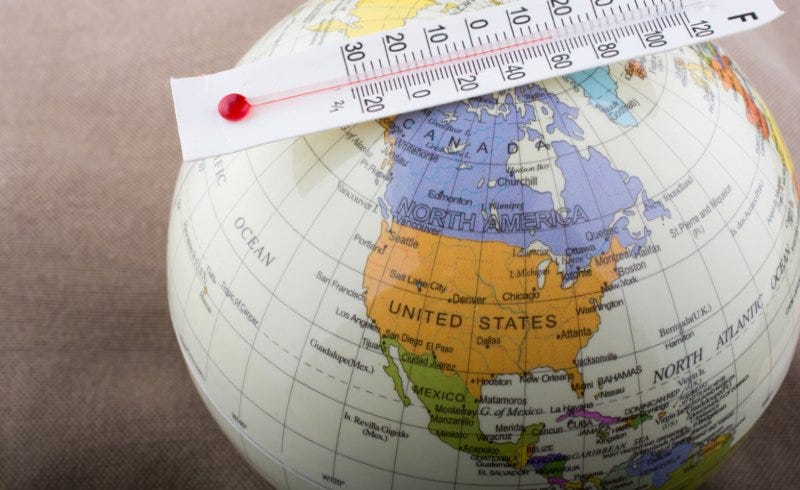 Depiction of climate modeling processes