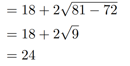 Simplifying the algebraic equation