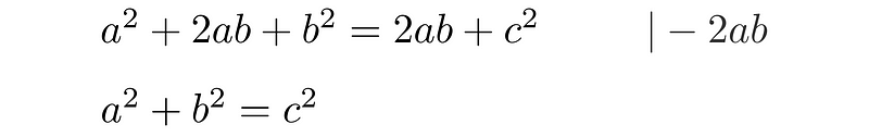 Verification of area equality